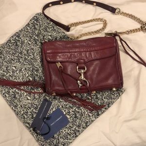 Rebecca Minkoff Mini M.A.C. Maroon bag